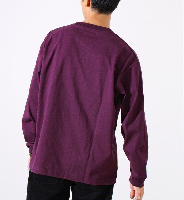 GLOSTER「【夏の大ヒットが秋仕様で登場】【BOY刺繍】裏グラデーション 天竺ロンT」|Tシャツ・カットソー|