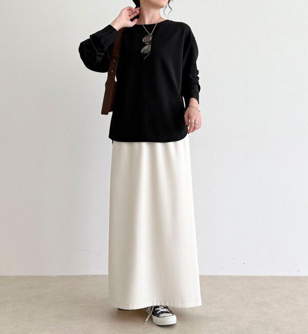 fredy emue「【大人の優秀ブラウスT】ジョーゼットブラウスTシャツ」|Tシャツ・カットソー|