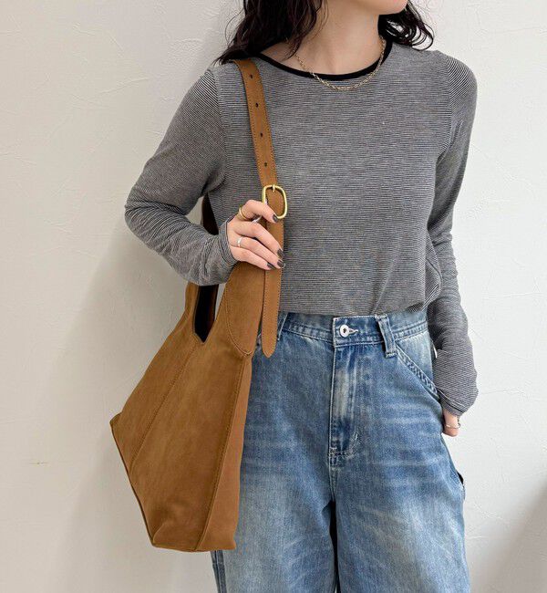 fredy emue「スエード三角ワンショルバッグ」|ショルダー・メッセンジャー|