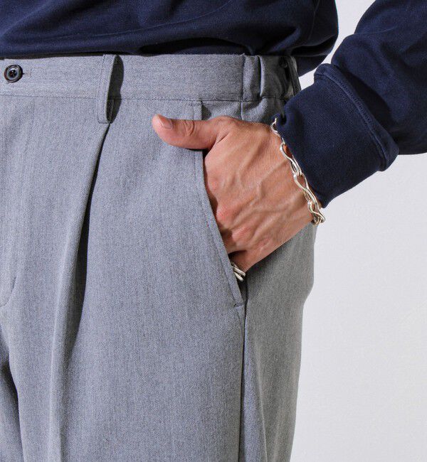 GLOSTER「【細すぎず太すぎない絶妙バランス】TRストレッチ ミディアムストレートパンツ」|チノ|