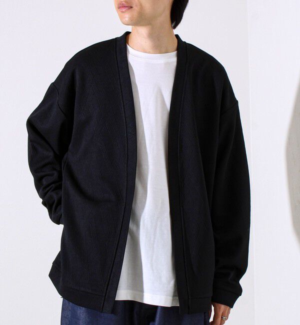 GLOSTER「【カーディガン＋ロンT セットアイテム】ふくれジャガード カーデアンサンブル」|カーディガン|
