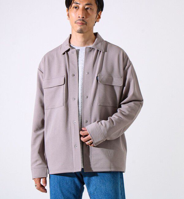 GLOSTER「【晩夏から秋本番まで活躍】ドライリップル フラップポケットシャツ」|シャツ・ブラウス|