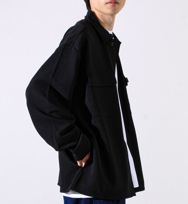 GLOSTER「【晩夏から秋本番まで活躍】ドライリップル フラップポケットシャツ」|シャツ・ブラウス|