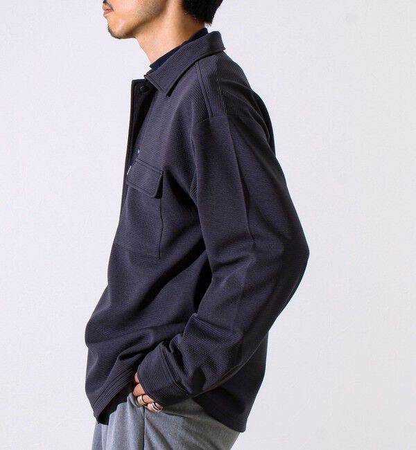 GLOSTER「【晩夏から秋本番まで活躍】ドライリップル フラップポケットシャツ」|シャツ・ブラウス|