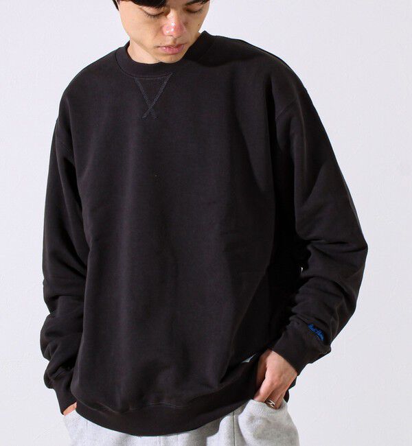 GLOSTER「【JACKPURCELL/ジャックパーセル】コーマ裏毛 クルーネックプルオーバー」|スウェット・ジャージ|ブラック