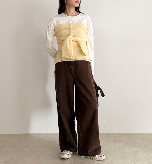 fredy emue「モヘヤ混ビスチェカーディガン」|カーディガン|