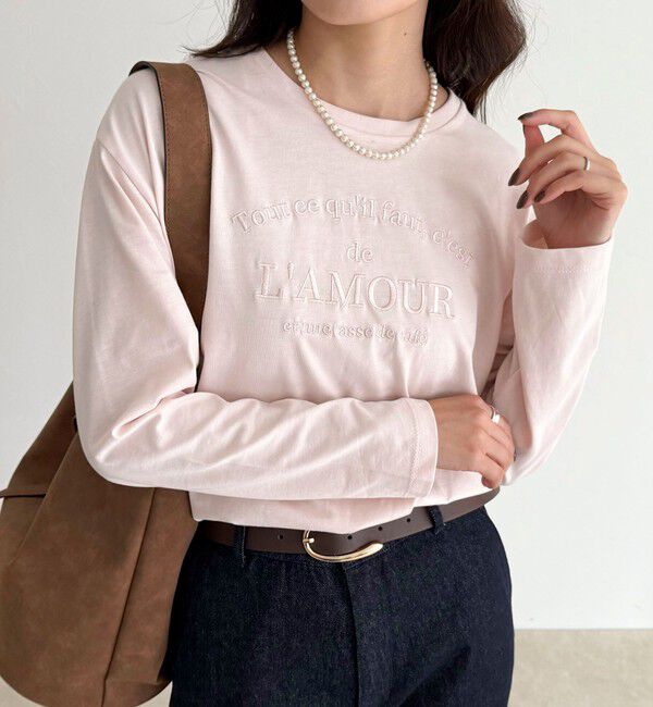 fredy emue「ワントーンロゴロンTシャツ」|Tシャツ・カットソー|