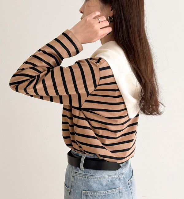 fredy emue「コンパクトボーダーロンTシャツ」|Tシャツ・カットソー|