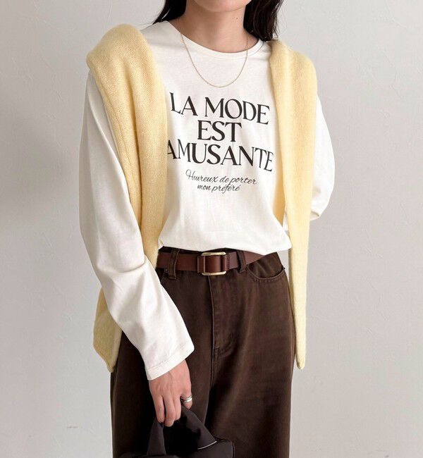 fredy emue「ロゴプリントロンTシャツ」|Tシャツ・カットソー|