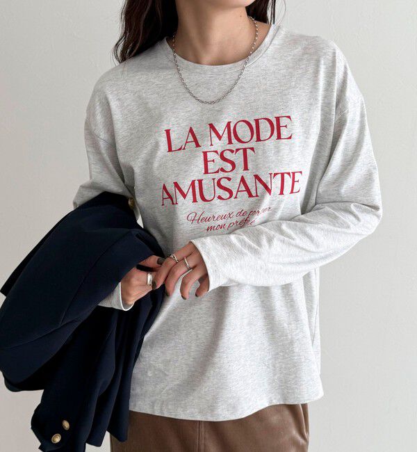 fredy emue「ロゴプリントロンTシャツ」|Tシャツ・カットソー|