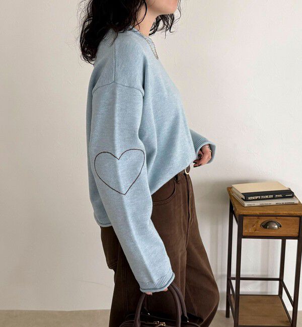 fredy emue「ハートステッチニットプルオーバー」|ニット・セーター|