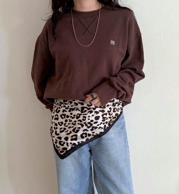 fredy emue「縁取りプリントスカーフ」|バンダナ・スカーフ|