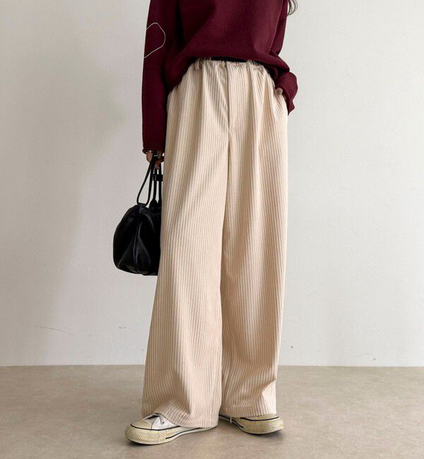 fredy emue「【GEVACO/ゲバコ】コーデュロイパンツ」|チノ|アイボリー