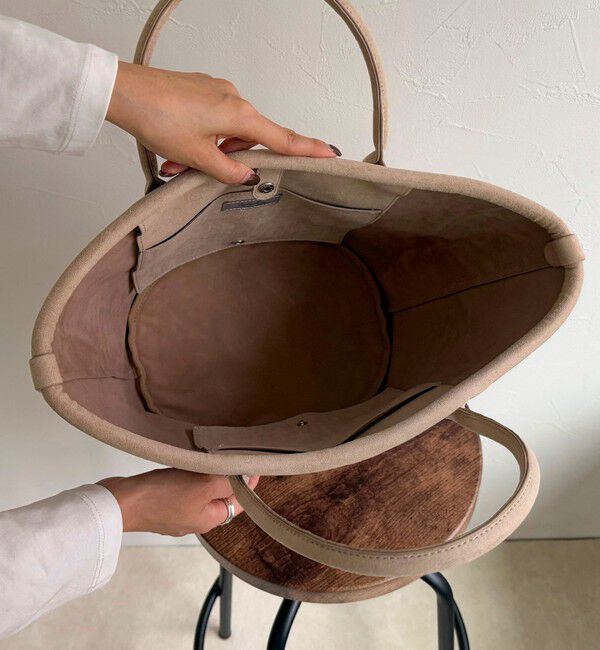 fredy emue「フェイクスエードパイピングトートバッグ」|トートバッグ|