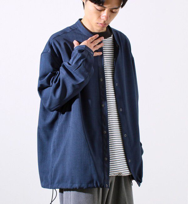 GLOSTER「【Gently】バンドカラーシャツ」|シャツ・ブラウス|