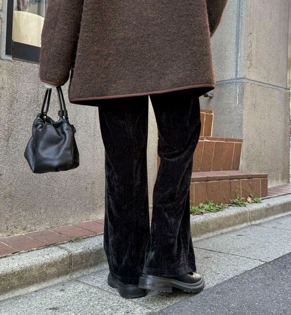 fredy emue「モールストレッチフレアーパンツ」|チノ|