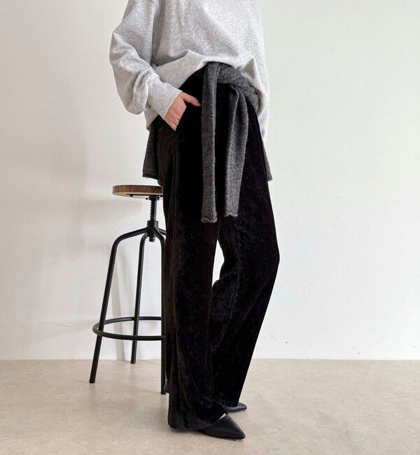 fredy emue「モールストレッチフレアーパンツ」|チノ|