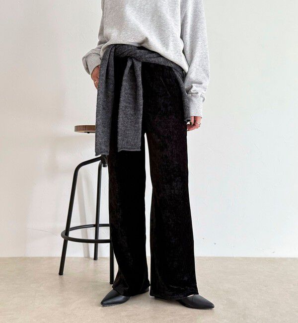 fredy emue「モールストレッチフレアーパンツ」|チノ|