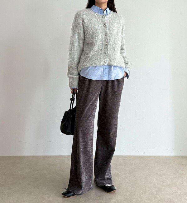 fredy emue「モールストレッチフレアーパンツ」|チノ|