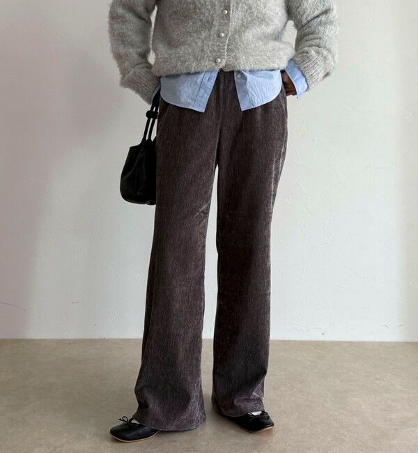 fredy emue「モールストレッチフレアーパンツ」|チノ|