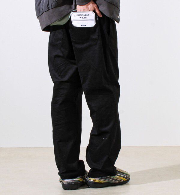 GLOSTER「【人気シリーズ/UNISEX/4サイズ/7色展開】GOODNESS コールパンツ」|チノ|ブラック