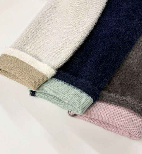 fredy emue「シャギー裏配色ジャケットカーディガン」|カーディガン|