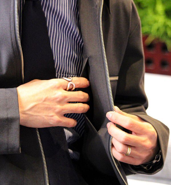 GLOSTER「【セットアップ対応】ウールライクジップジャケット」|ブルゾン・スタジャン|