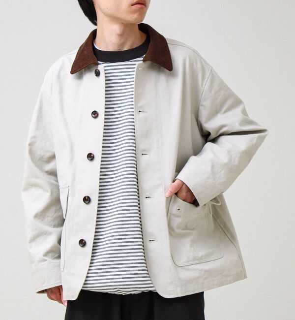 GLOSTER「【春の本命アウター】ハンティングブルゾン」|ブルゾン・スタジャン|オフホワイト