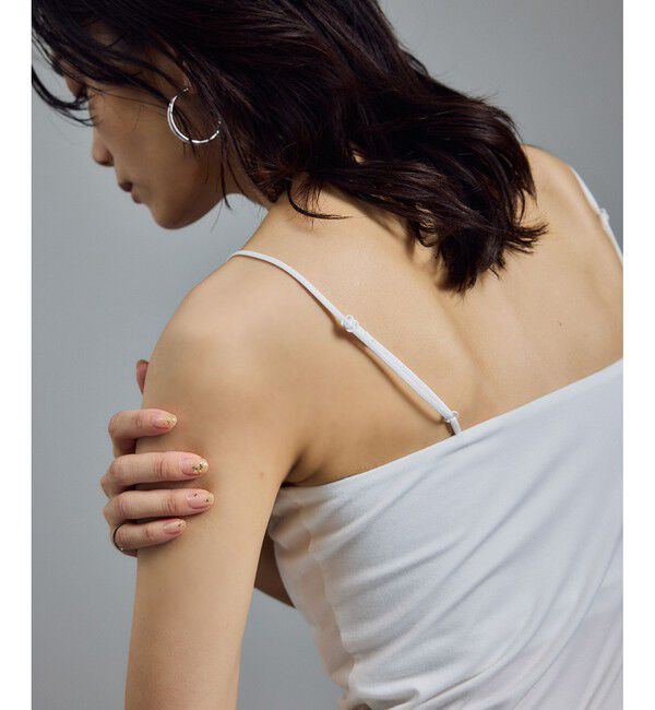 SALON adam et rope'「ベア天カップ付きベアトップキャミソール［UVケア・接触冷感］」|キャミソール|