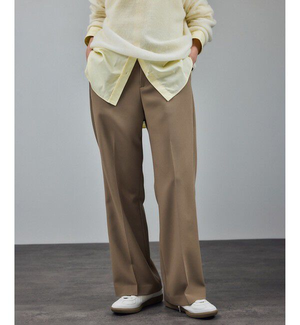 SALON adam et rope'「ストレッチセミフレアスタイルアップパンツ / セットアップ対応 」|スラックス|