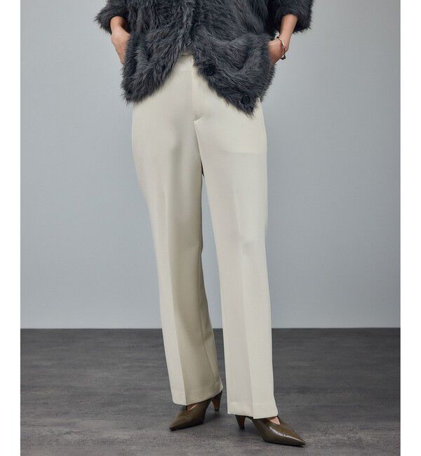 SALON adam et rope'「ストレッチセミフレアスタイルアップパンツ / セットアップ対応 」|スラックス|