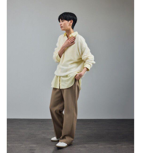 SALON adam et rope'「ストレッチセミフレアスタイルアップパンツ / セットアップ対応 」|スラックス|