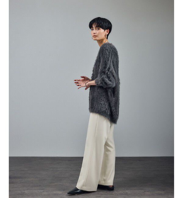 SALON adam et rope'「ストレッチセミフレアスタイルアップパンツ / セットアップ対応 」|スラックス|