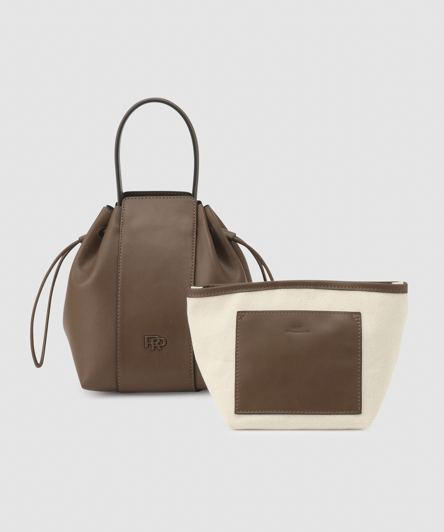 ROPE「【WEB限定】RPロゴ スプリットレザードロストミドルバッグ」|ハンドバッグ|