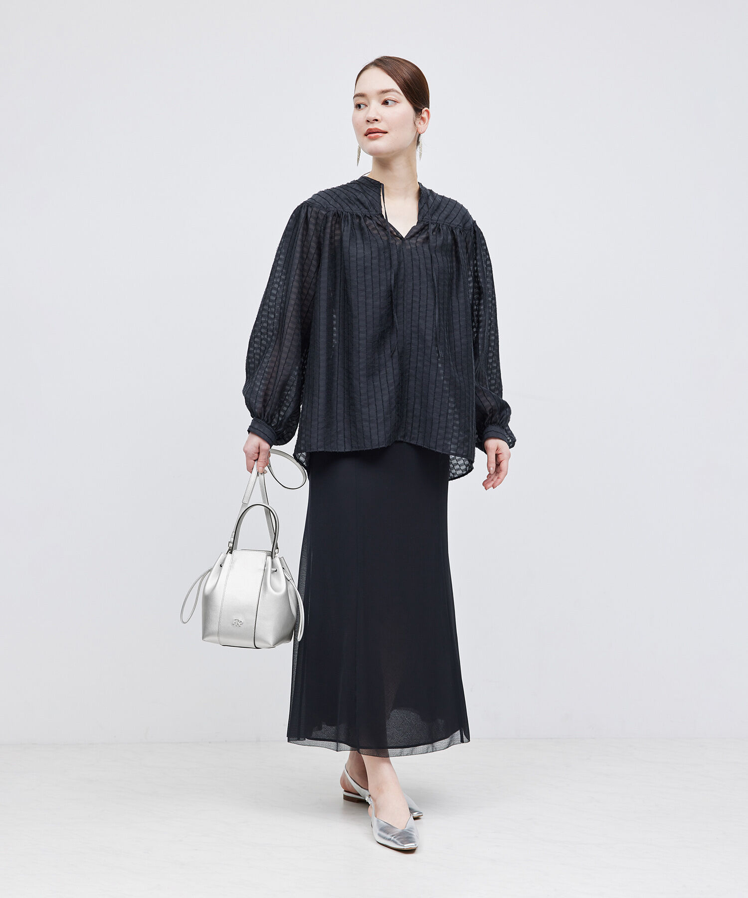 ROPE「【WEB限定】RPロゴ スプリットレザードロストミドルバッグ」|ハンドバッグ|