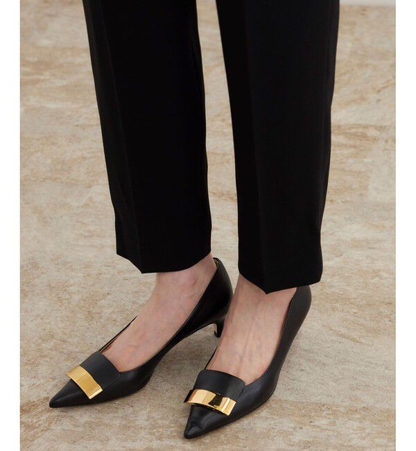 ROPE「トリアセバックサテン テーパードパンツ【オフィス/通勤/セットアップ対応】/洗える」|チノ|