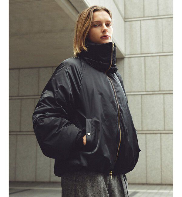 ROPE「ハイネックジップショート丈ダウンコート/イージーケア」|ダウン|ブラック(01)