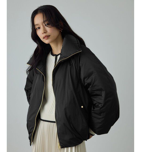 ROPE「ハイネックジップショート丈ダウンコート/イージーケア」|ダウン|