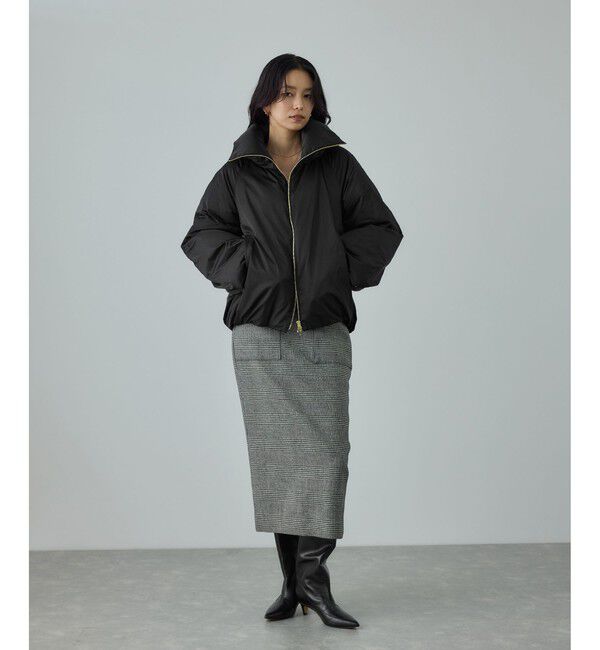 ROPE「ハイネックジップショート丈ダウンコート/イージーケア」|ダウン|