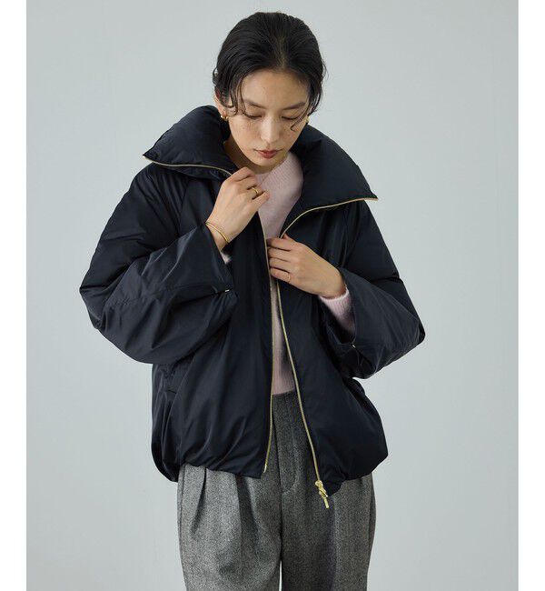 ROPE「ハイネックジップショート丈ダウンコート/イージーケア」|ダウン|