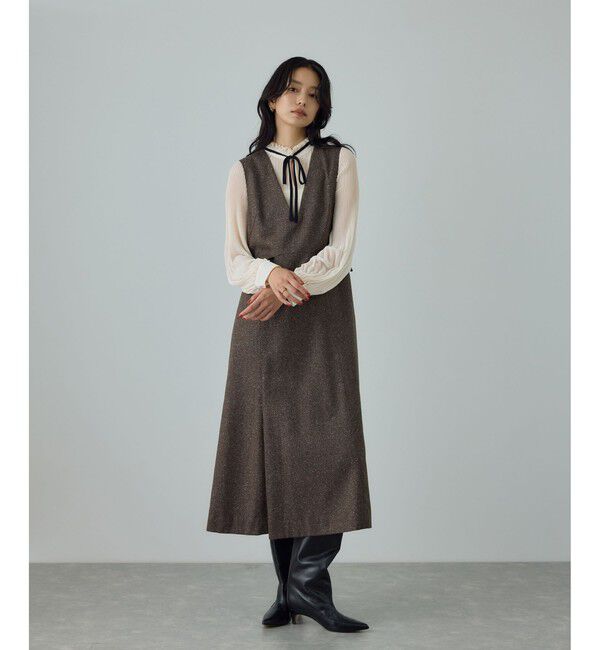 ROPE「プリーツデザインブラウス/イージーケア」|シャツ・ブラウス|