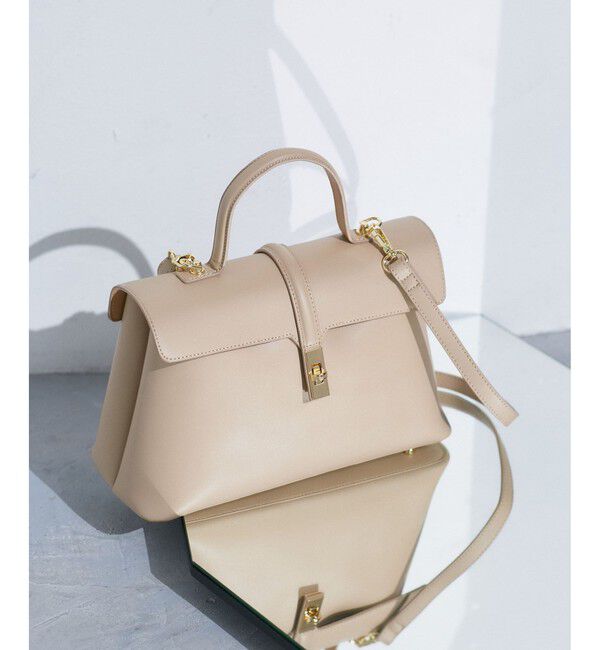 VIS「ひねり金具ワンハンドルバッグ/2WAY,軽量」|ハンドバッグ|ベージュ(27)