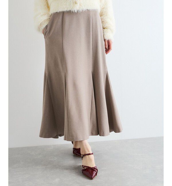 VIS「美easyウーリッシュバックレースアップマーメイドSK」|スカート|