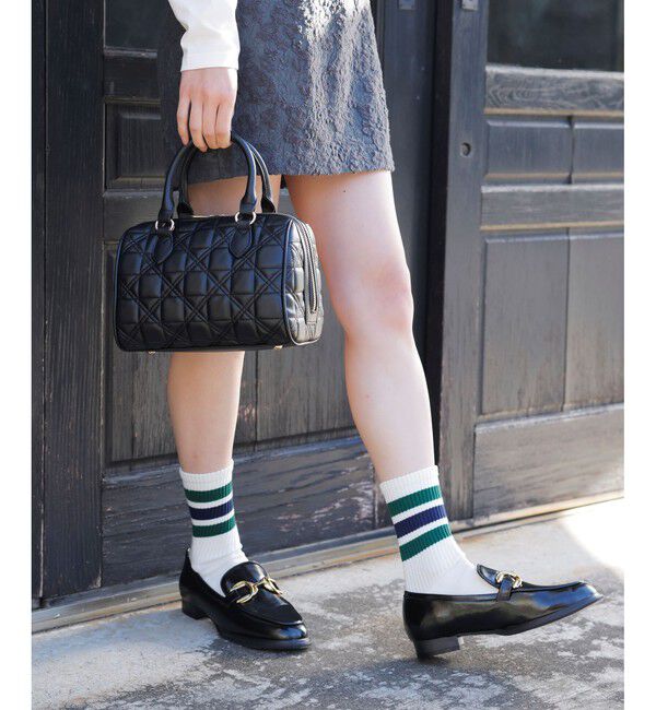 VIS「【追加】【2WAY】ハートチャームつきボストンバッグ」|ショルダー・メッセンジャー|