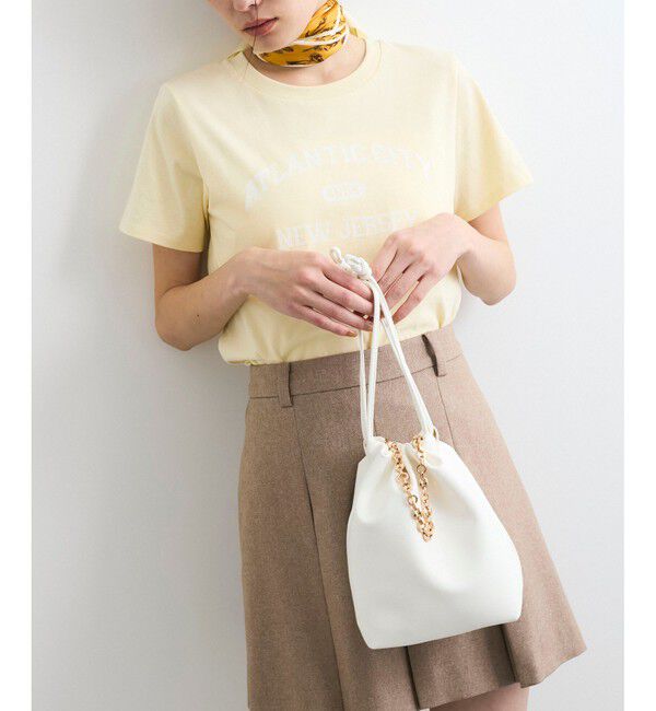 VIS「チェーンハンドル2WAY巾着バッグ」|ハンドバッグ|