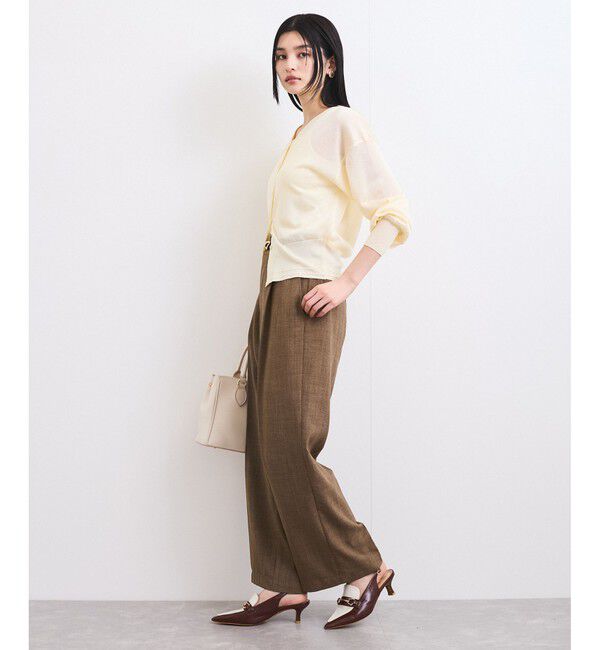 VIS「【前後2WAY】ハート釦シアーカーディガン」|カーディガン|