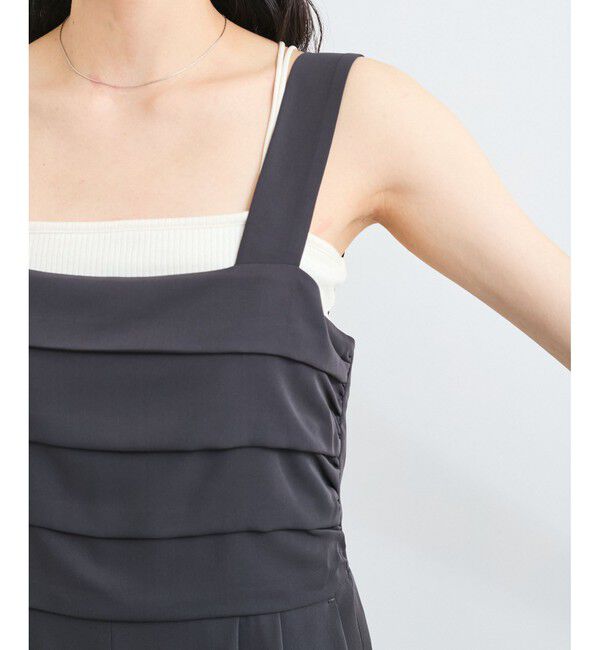 VIS「フロントタックデザインサロペット/オールインワン」|オールインワン|