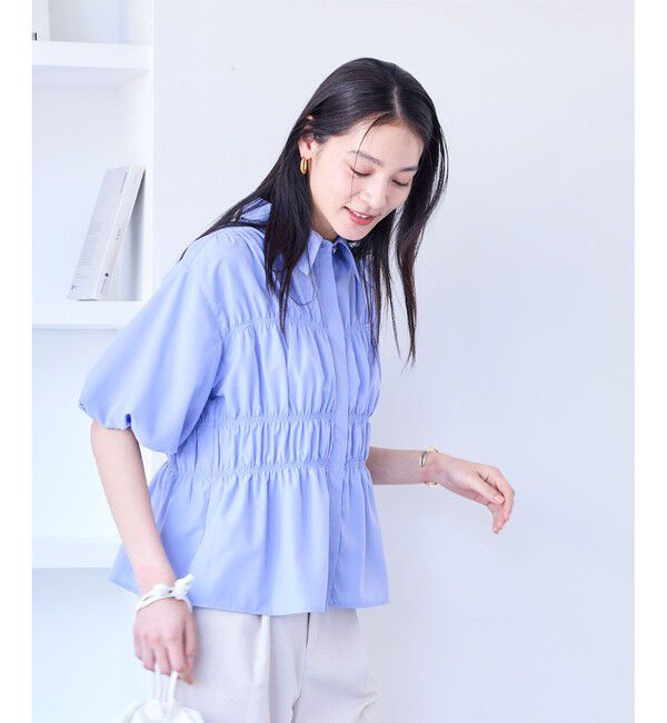 VIS「シャーリングバルーンシャツ」|シャツ・ブラウス|