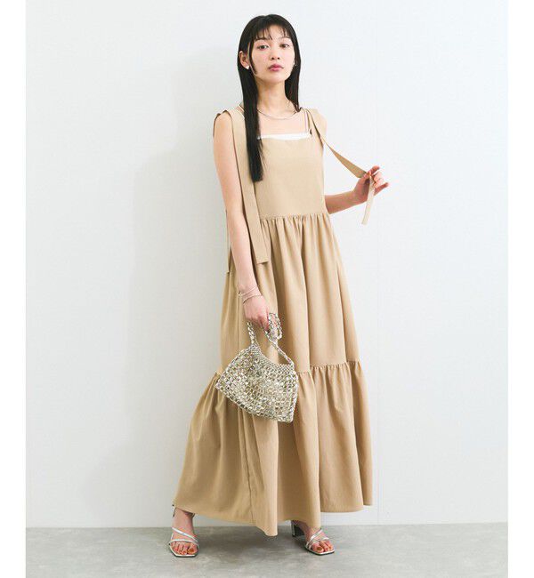 VIS「【WEB限定】ロングストラップサマードレス」|ワンピース|