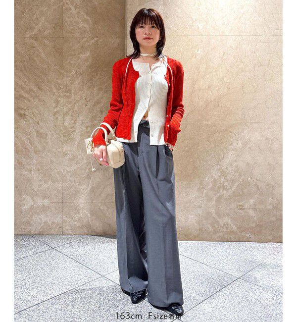 VIS「【WEB限定】フェイクレイヤードカーディガン(マルチWAY)」|カーディガン|